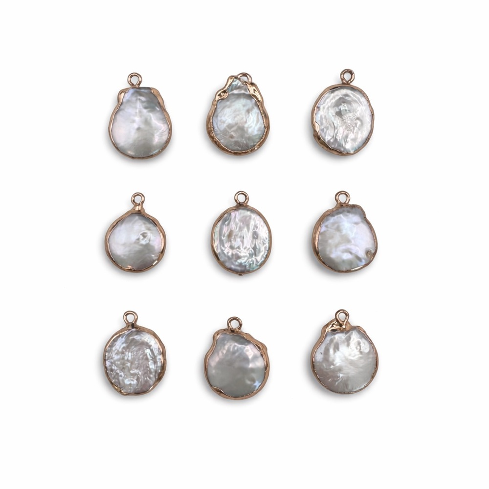 Freshwater Pearl Charm | Gold Plated